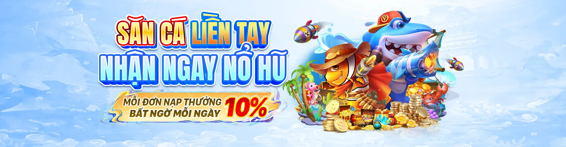 Hình ảnh chính game bắn cá Blue88 với đồ họa sống động